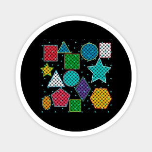 Colored geometric shapes Magnet